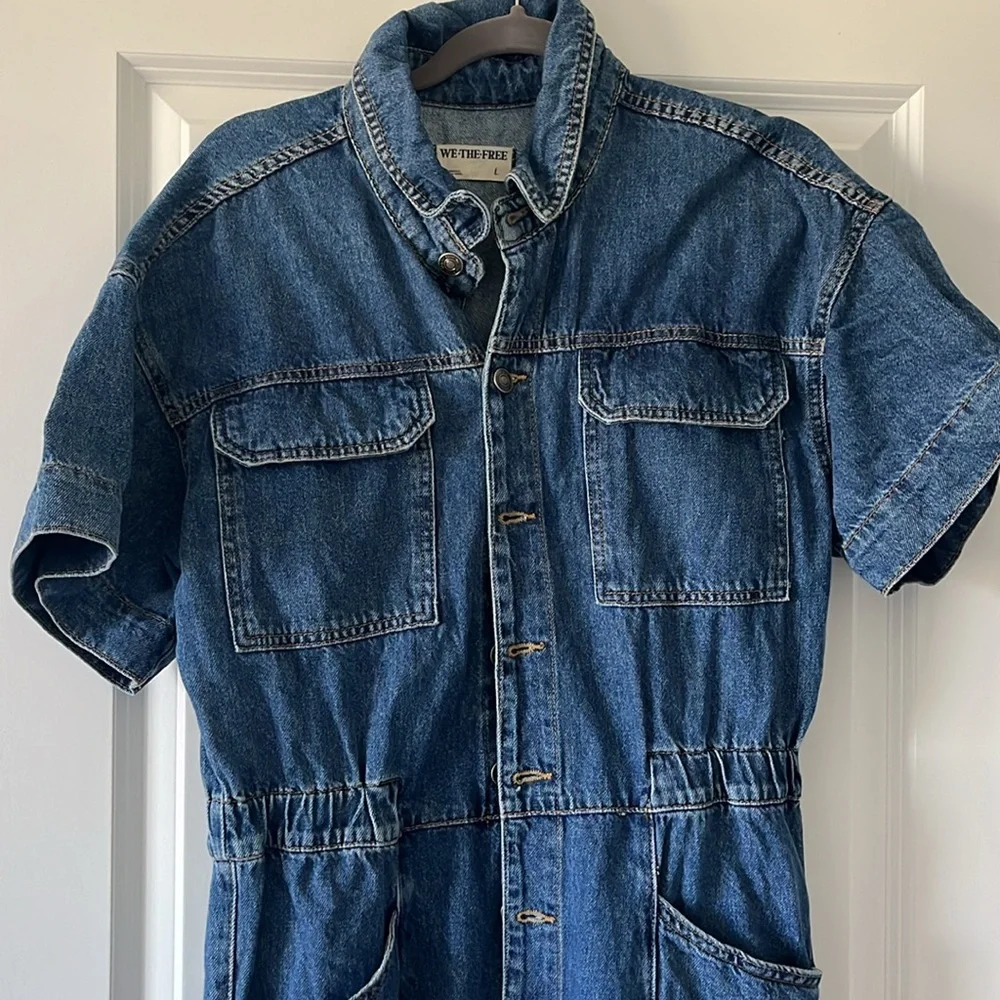 We The Free Jean one-piece jumpsuit Free People - Picture 2 of 7
